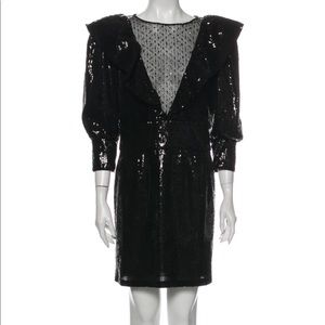 NWOT Dundas black sequin mini dress